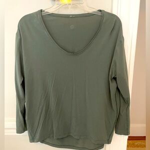 Back in Action Long Sleeve V Neck